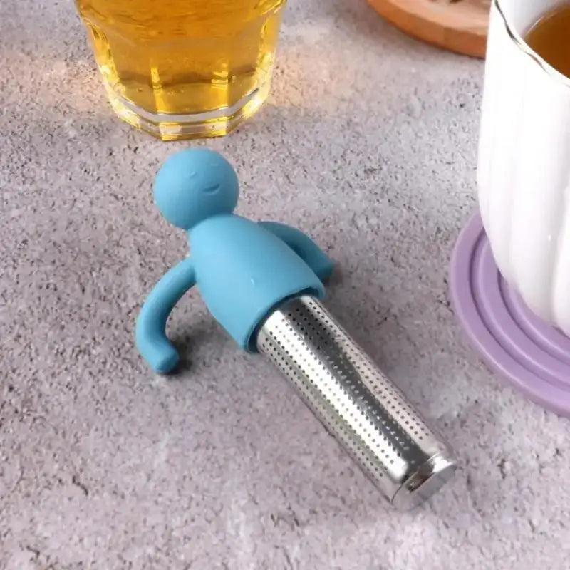 Tea Infuser Kitchen Home Use Reusable Tea Set Accessories Stainless Steel Creative Human-shaped