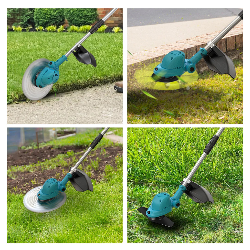 Gisam 10Inch Brushless Electric Foldable Lawn Mower Cordless Garden Grass Trimmer Weeding Power Tools For Makita 18V Battery Pin