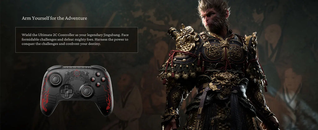 8BitDo Ultimate 2C Wireless Game Controller Wired Gamepad Black Myth WuKong with Hall Effect Joystick for Windows 10/11 Android