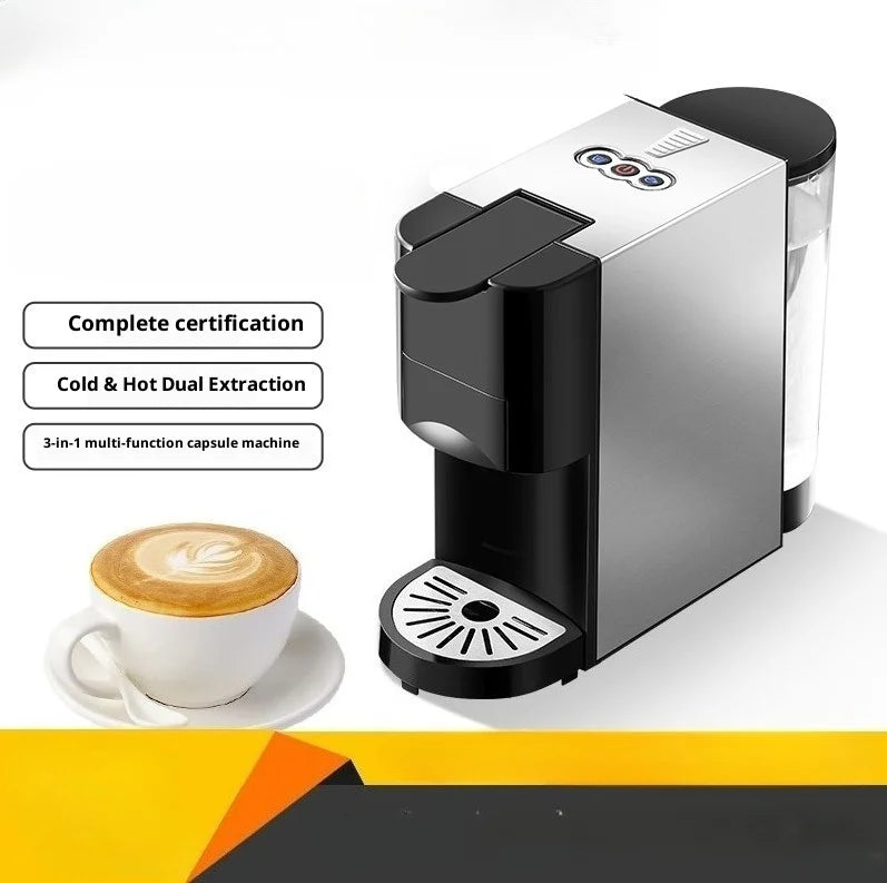 3 in 1 Multifunction Espresso Machine  Nespresso Capsule Coffee Machine Maker for Home Use