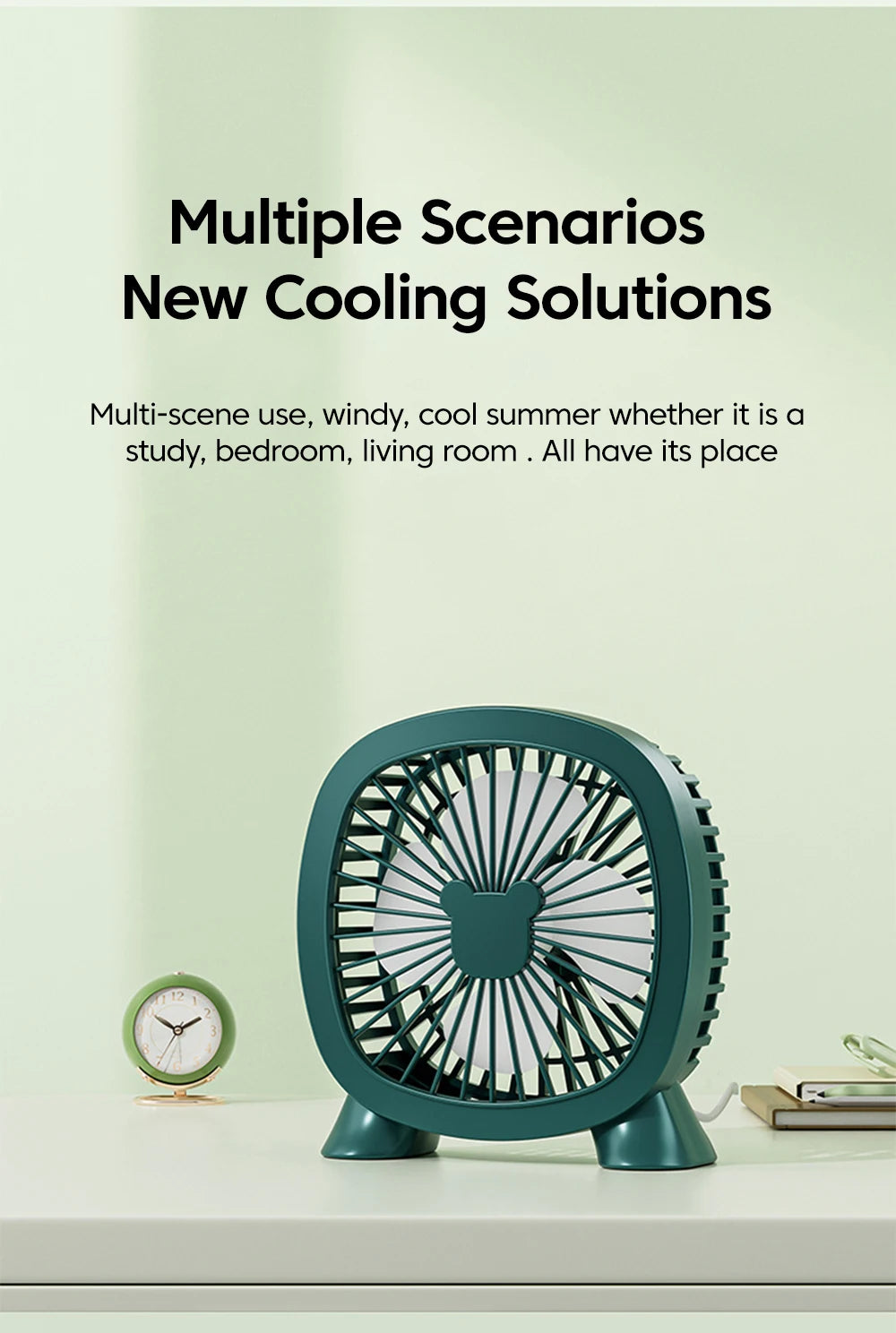 Mini Desktop Fan Portable With USB Direct Plug In Summer Gadget USB Small Fan For Home Desk Office School Outdoor Camping Travel