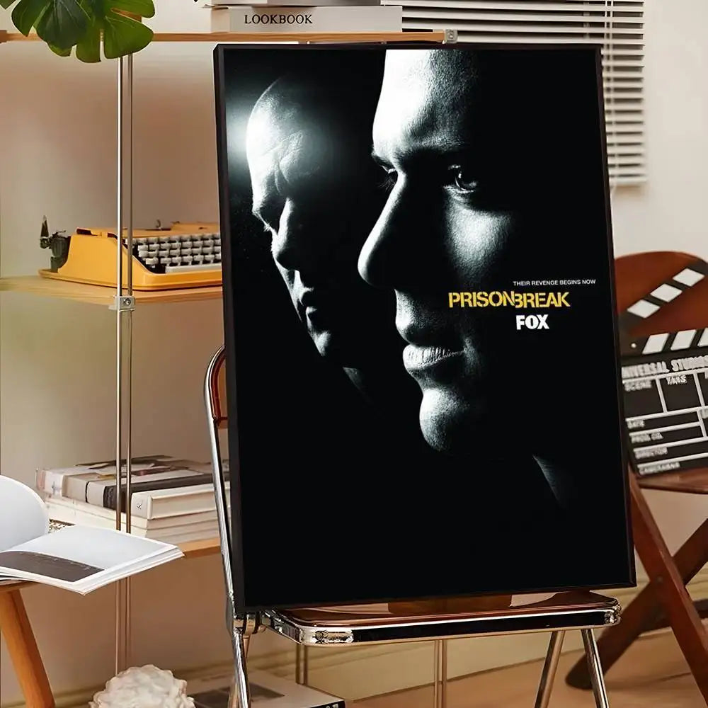 1PC TV P-Prison Break Poster Sticky Wall Art Printing Waterproof Home Living Bed Room Bar Aesthetic Decor