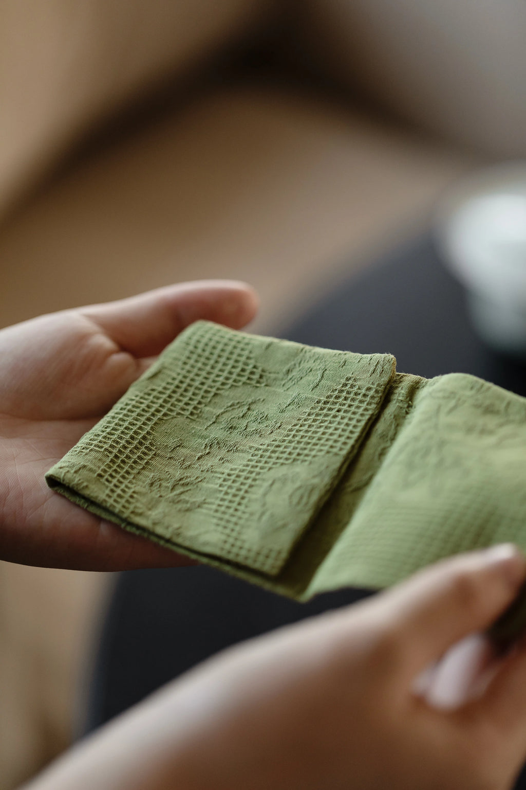 Thick Handmade Cotton Linen Tea Towel Double Sided Absorbent Tea Tablecloth Tea Set Zero Matching Tea Tray Cup Mat Pot Mat