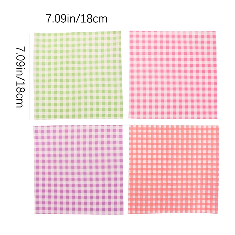 100Pcs 18cm Food Waxed Paper Oil-Proof Wax Paper Bread Sandwich Burger Fries Macarons Packaging Kitchen Baking Tool Decor Paper