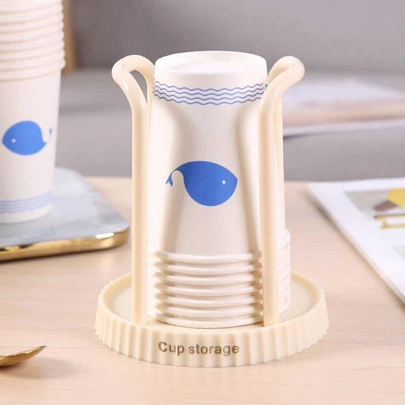 Paper Cup Holder Multipurpose Desktop Disposables Cups Organiser Dispenser Mini Teas Bags Coffee Bags Storage Organiser