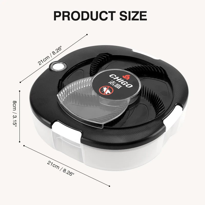 Upgraded Flycatcher USB/Rechargeable Electric Fly Trap Safety Insect Flytrap Indoor/Outdoor Pest Catching Tool For Home Garden