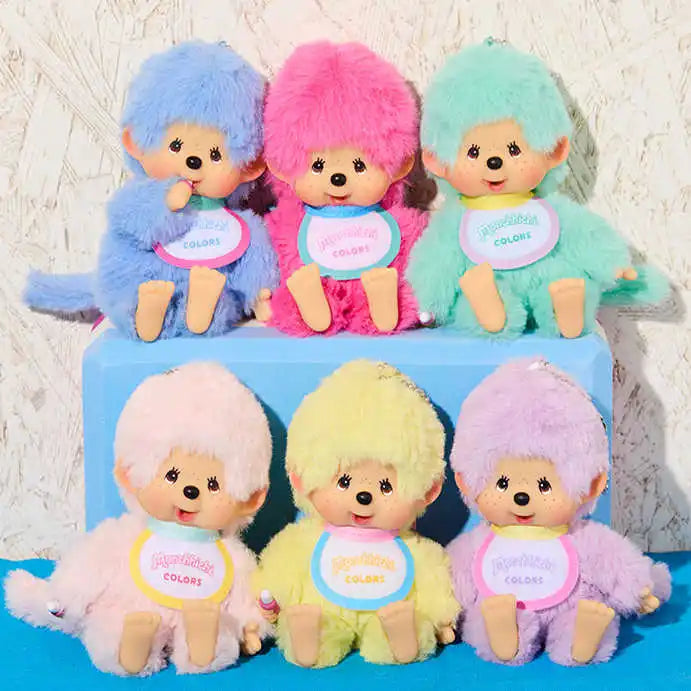 2025 Original 13cm Monchichi Cute And Fun Colorful Hair Basic Classic Pendant Model Toy Soft Children Adult Birthday Kid Gifts