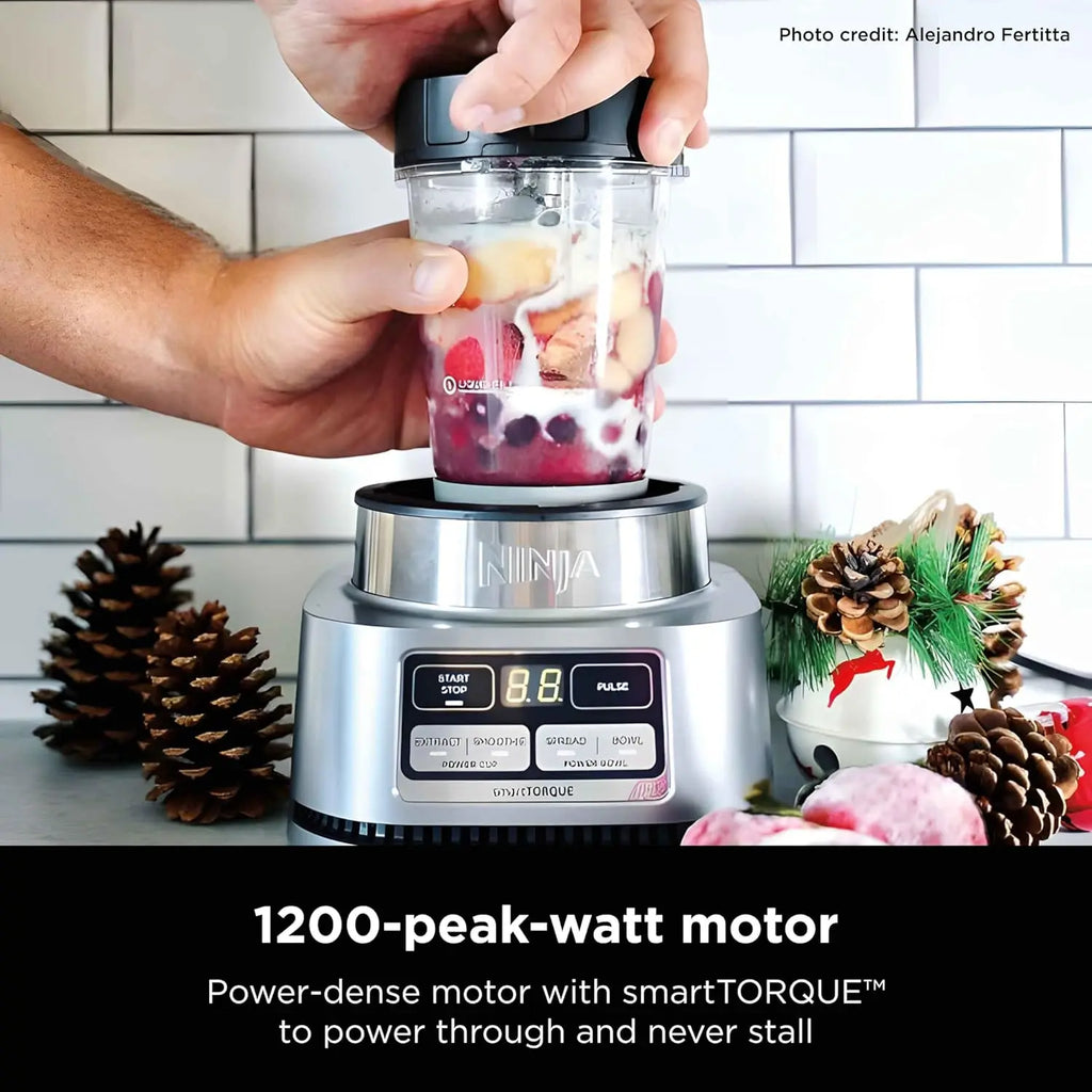 Powerful Smoothie Blender with 1200W Motor for Sauces, Frozen Drinks, and More - Kitchen Mixer Grinder