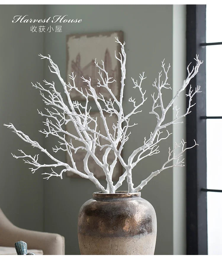 Vintage Distressed Coarse Pottery Vase Handmade Flower Arrangement Ornament for Living Room Bedroom - Unique Flower Vessel