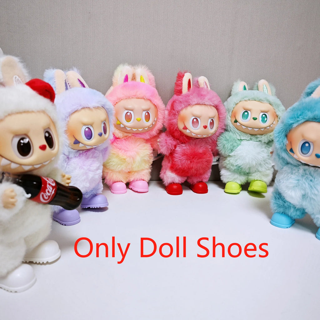 For Labubu Pink Shoes, Labubu Accessories 15cm - 17cm Labubu Universal Shoes, Dolls, Mini Sandals