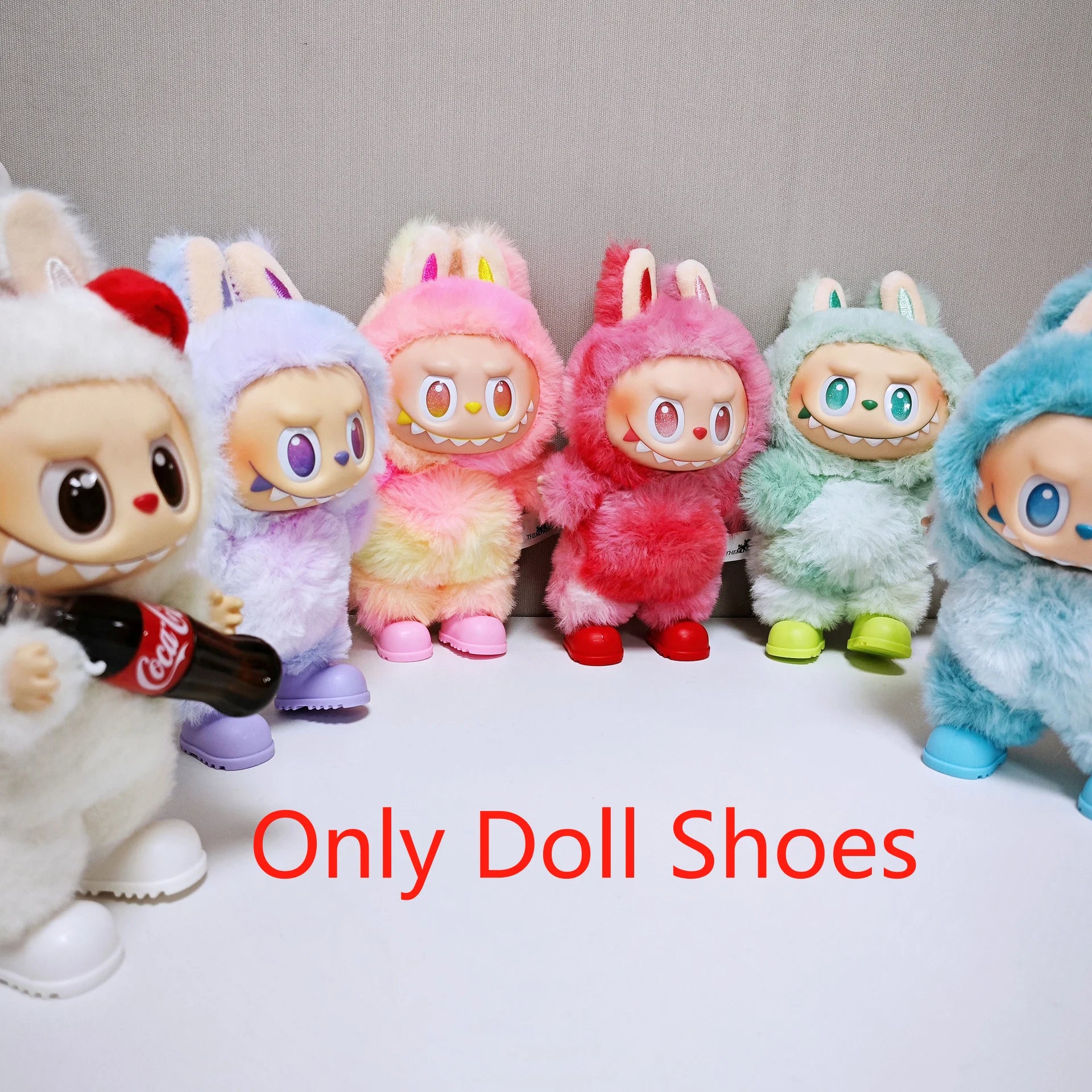 For Labubu Pink Shoes, Labubu Accessories 15cm - 17cm Labubu Universal Shoes, Dolls, Mini Sandals