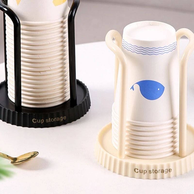 Paper Cup Holder Multipurpose Desktop Disposables Cups Organiser Dispenser Mini Teas Bags Coffee Bags Storage Organiser