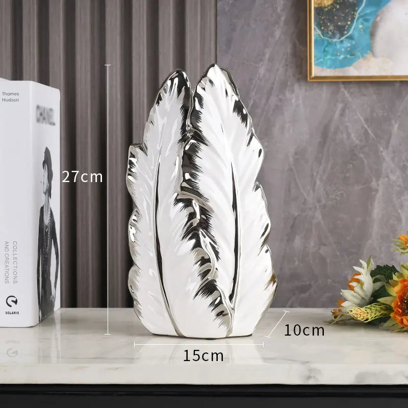 ceramic high-end vase Pottery Vase personalized living room foyer decoration creative home decoration Crafts ornament sculpture