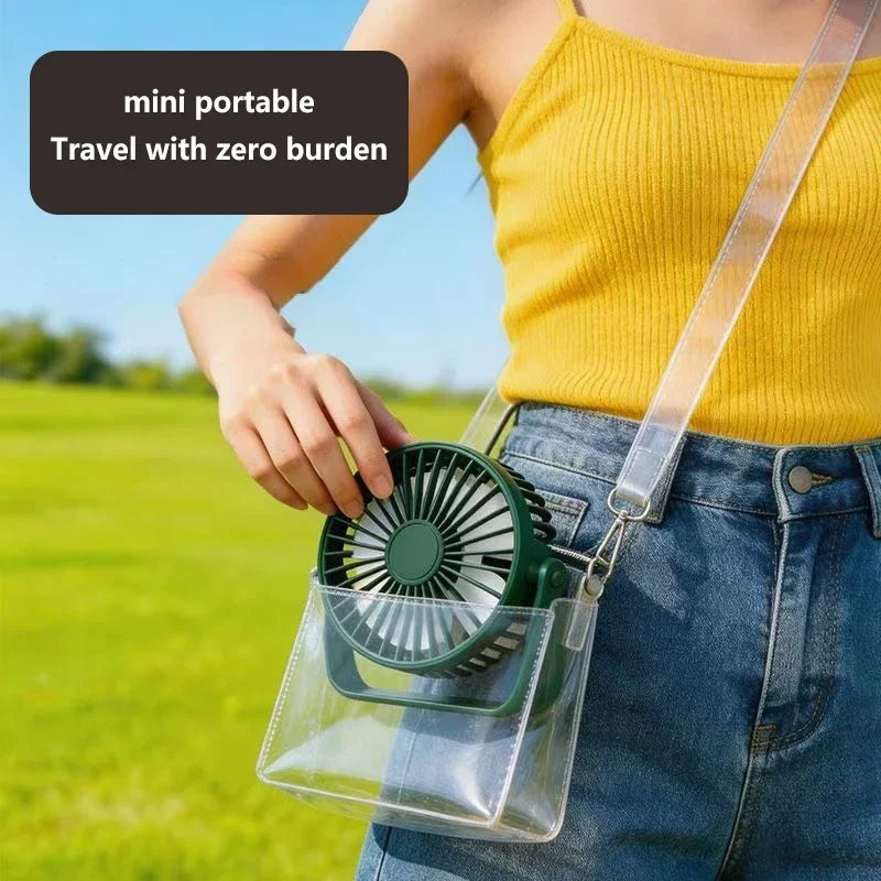 Desk Fan Portable Mini Usb Rechargeable Fan Ultra Quiet Suitable For Home Desk Office Student Dormitory Computer Summer New