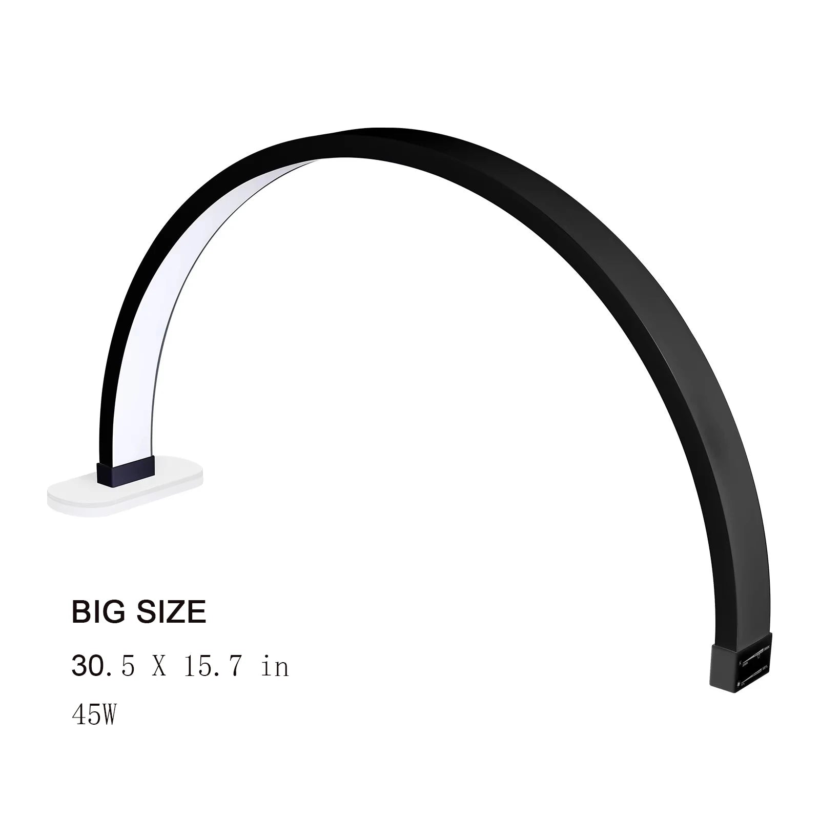 Oversea Warehouse Fast Delivery Floor LED Video Light Half-moon Shaped High Quality Fill Light For Beauty Salon Makeup