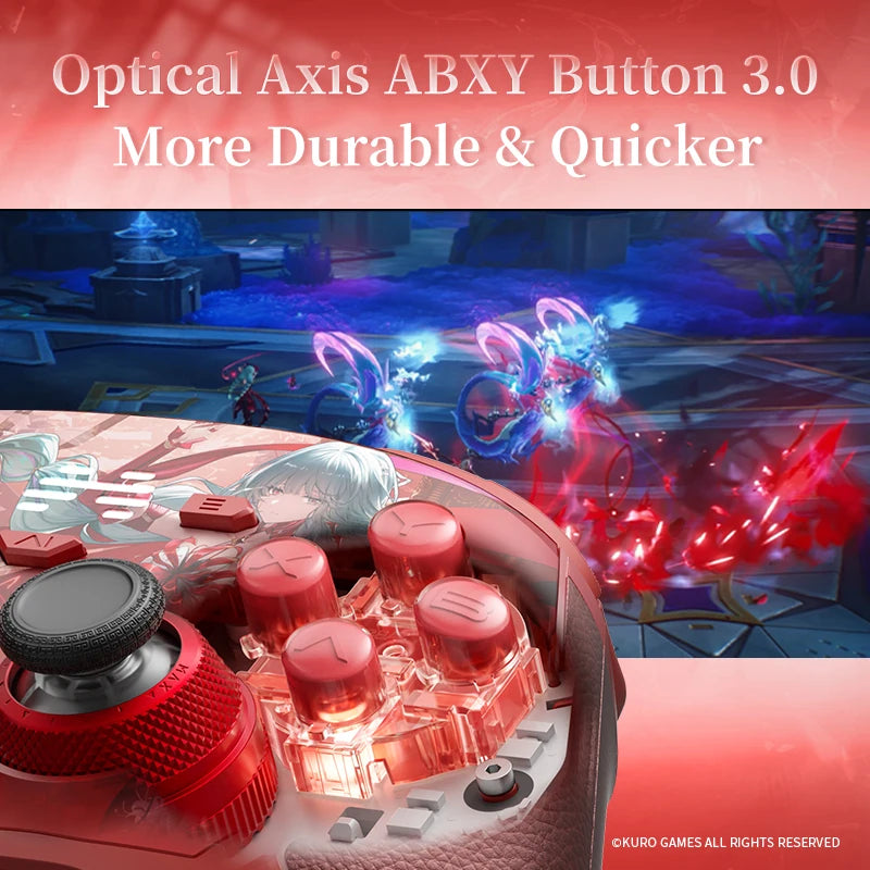 BEITONG Wuthering Waves Gamepads Phrolova/Cartethyia Ver KP40D Elite Controller Hall/Micro Vibration Trigger Force TMR Joystick