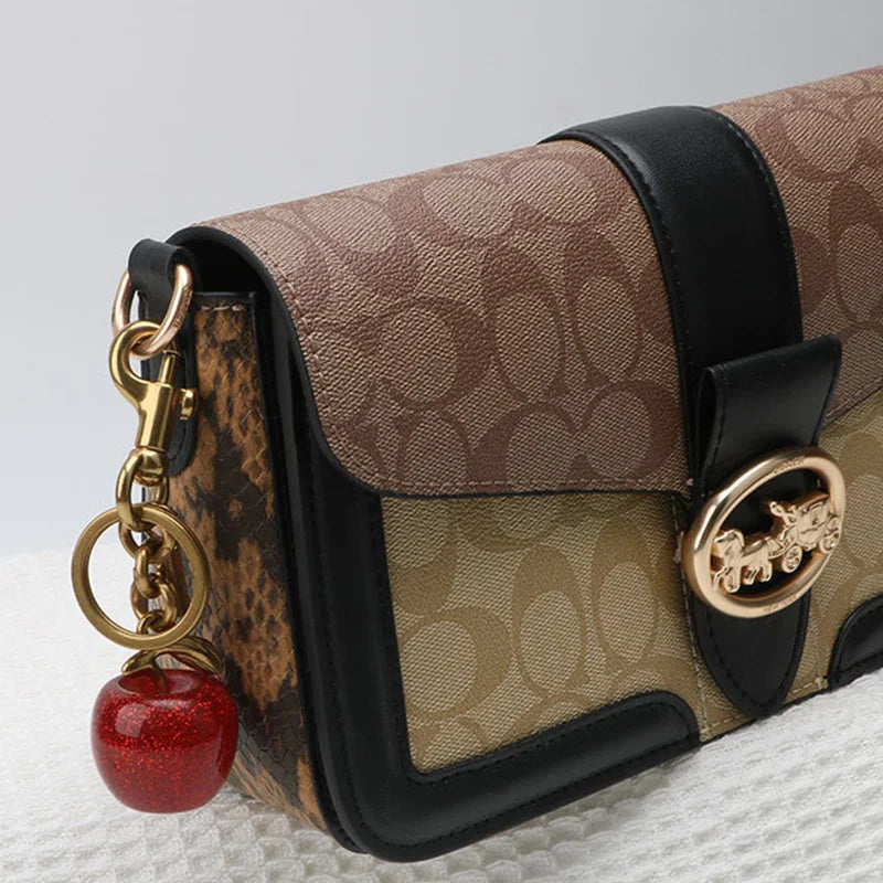 Cherry Charm Handbag Pendant Keychain for Women's Exquisite Internet-famous Crystal Cherry Bag Accessories High-Grade Pendant