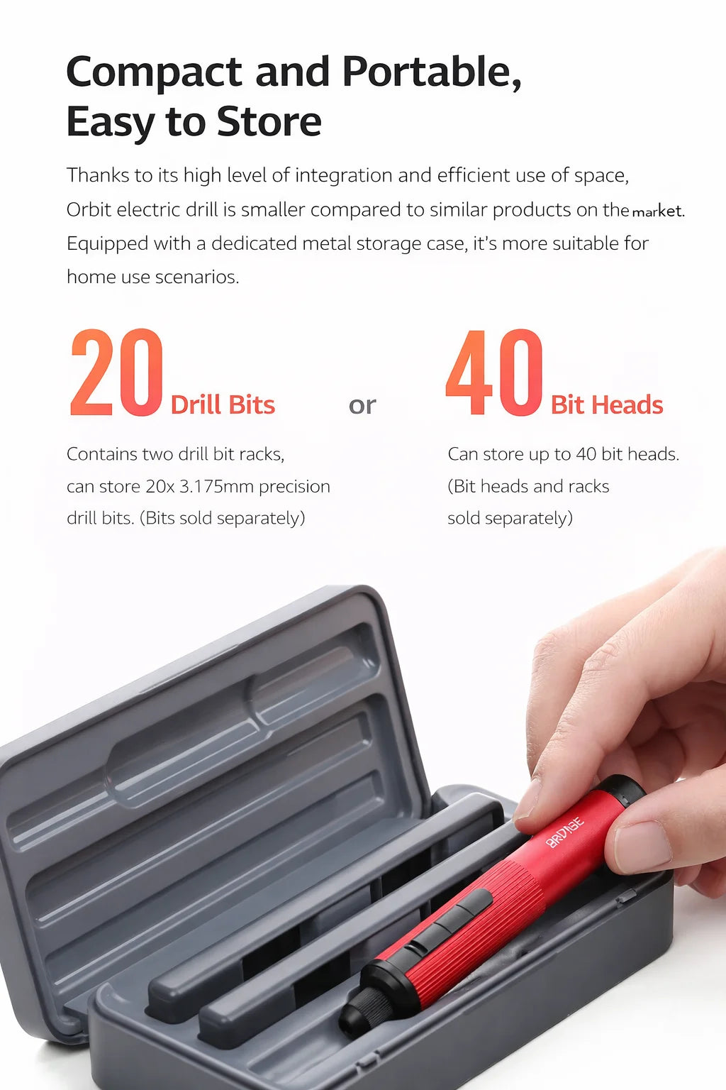 DSPIAE AT-ED01 Orbit Electric Hand Drill Screwdriver for Gunpla Plastic Wooden Soft Metal Drilling Model DIY Assembly Hobby Tool