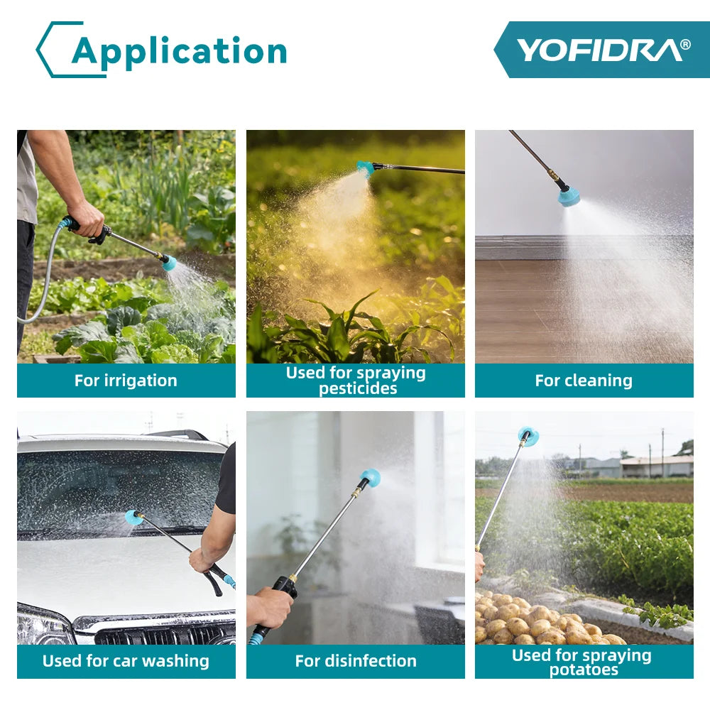 YOFIDRA 20L Electric Sprayer High Capacity Yard Lawn Spraying Irrigation Backpack Sprayer Power Tools for Makita Battery Pin