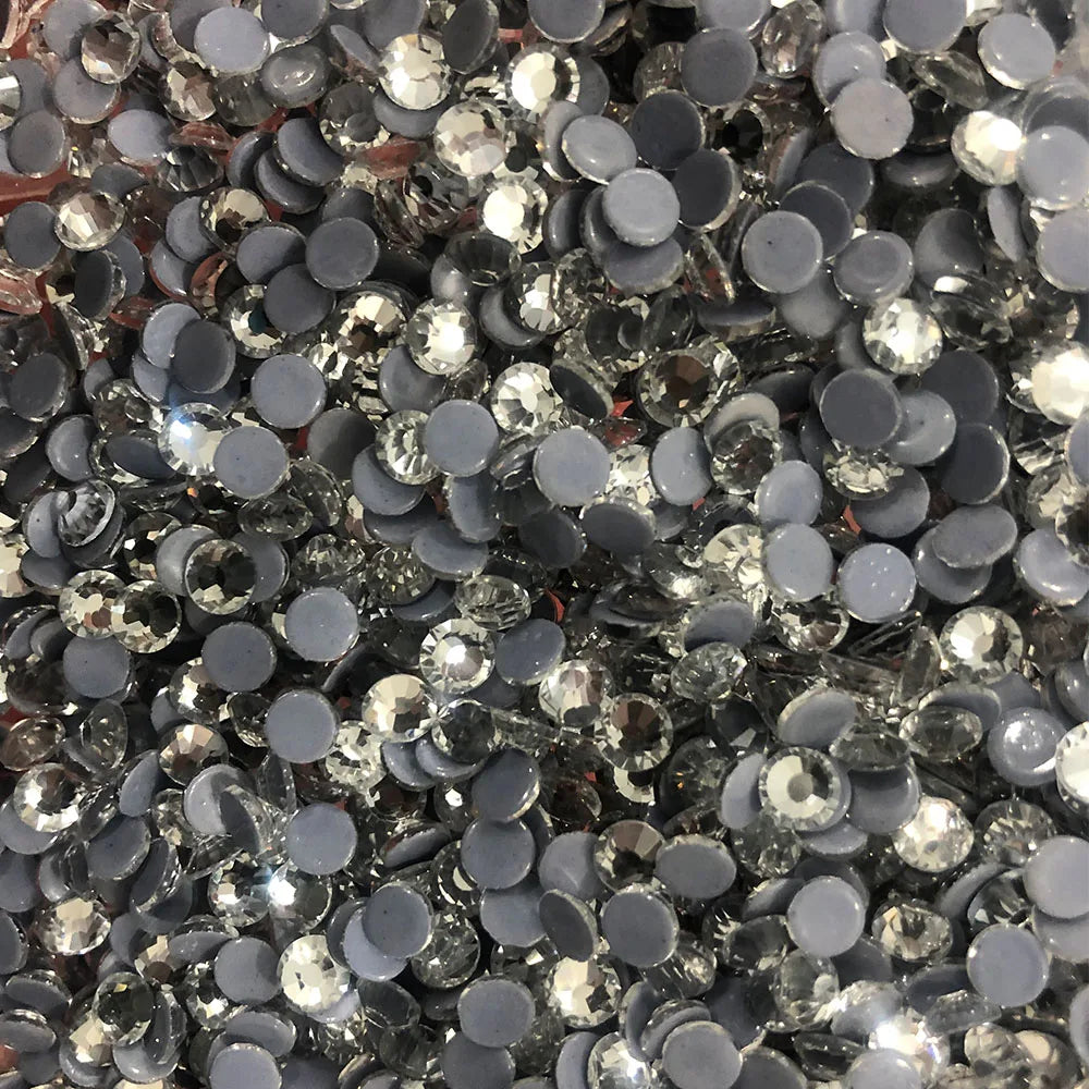 Top Quality Clear Crystal AB Hotfix Rhinestones Hot Fix Glass Strass Iron On Crystal Hotfix Rhinestone For Garment Dress Clothes