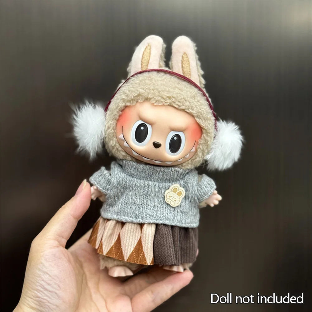 1PC Adorable Labubu Change overalls - Stylish & Comfortable Labubu-Themed Outfit Labubu Ropa Doll Accessories