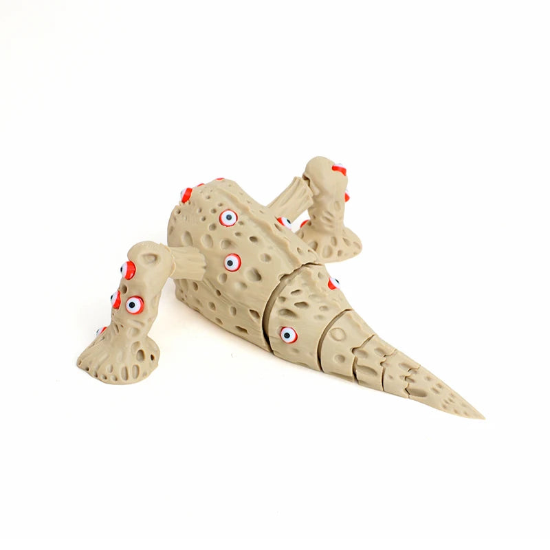 Calamity Sea Devourer 3D Printed Multi Eyes Cthulhu Monster Figurine Ocean Horror Sculpture Desktop Halloween Decor Gift