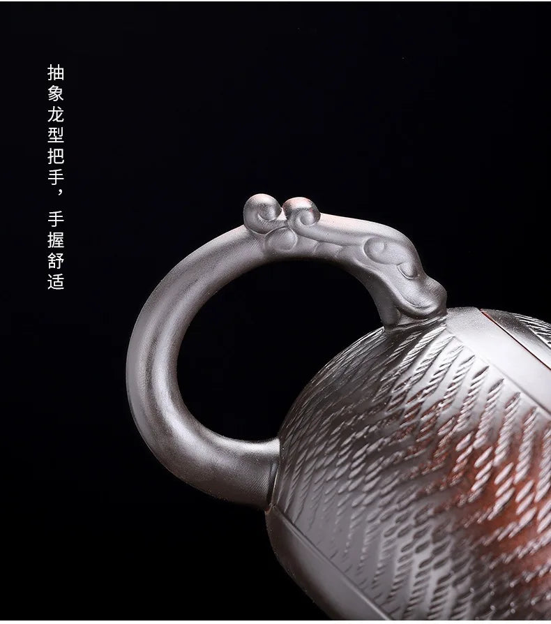 Household Xishi Pot Purple Pottery Pot Kung Fu Tea Set Large-capacity Purple Clay Pot Handmade Jumping Knife Craft