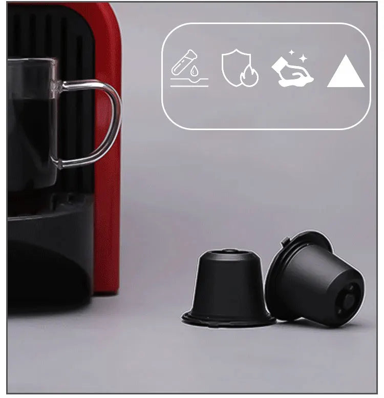 3/6PCS Refillable Reusable Nespresso Coffee Capsule Reutilisable Nespresso Pods with a Spoon a Brush