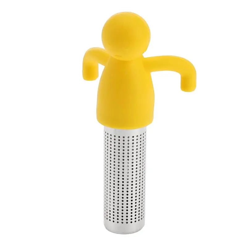 Tea Infuser Kitchen Home Use Reusable Tea Set Accessories Stainless Steel Creative Human-shaped