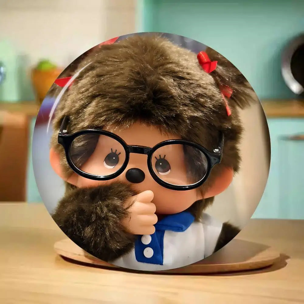 M-Monchhichi Cute Anime Brooches Cute Cartoon  Badge Jacket Jeans Lapel Pin Gift Accessorie