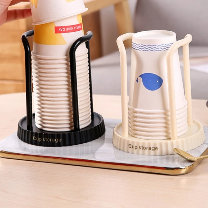 Paper Cup Holder Multipurpose Desktop Disposables Cups Organiser Dispenser Mini Teas Bags Coffee Bags Storage Organiser