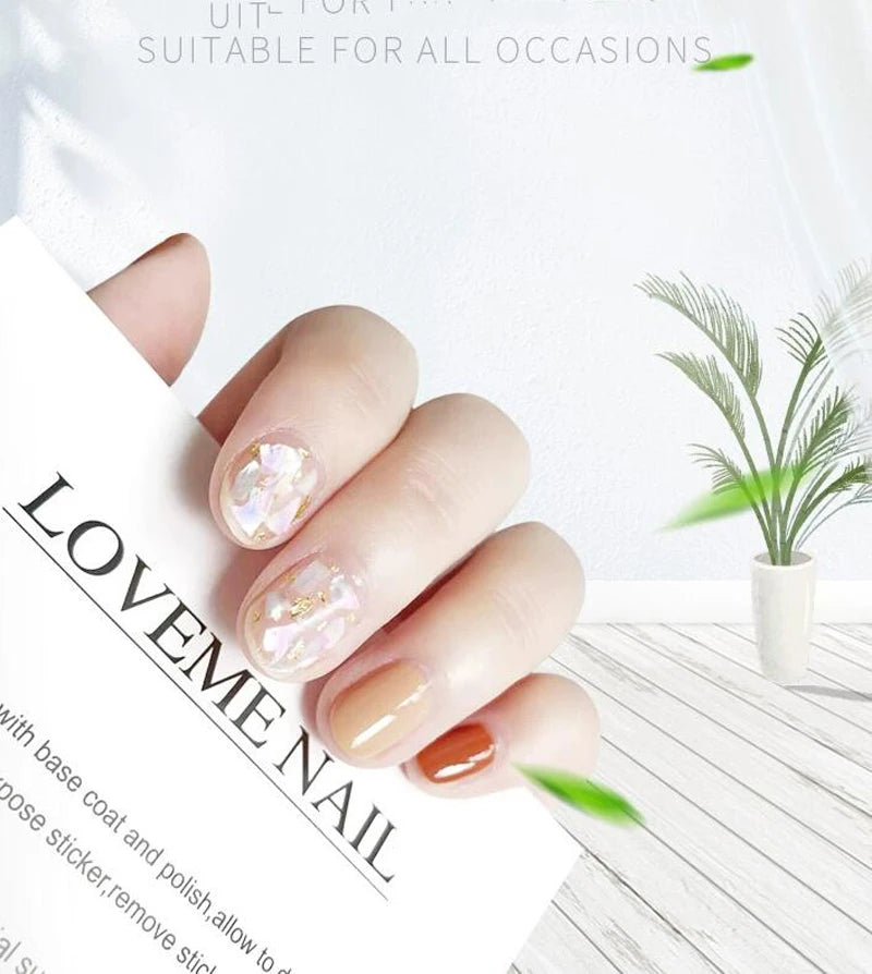 1 Bag Natural Abalone Seashell Nail Charms Gradient Ultra-thin Irregular Abalone Slices Nail Art Shell Design Fragment Flake #5g