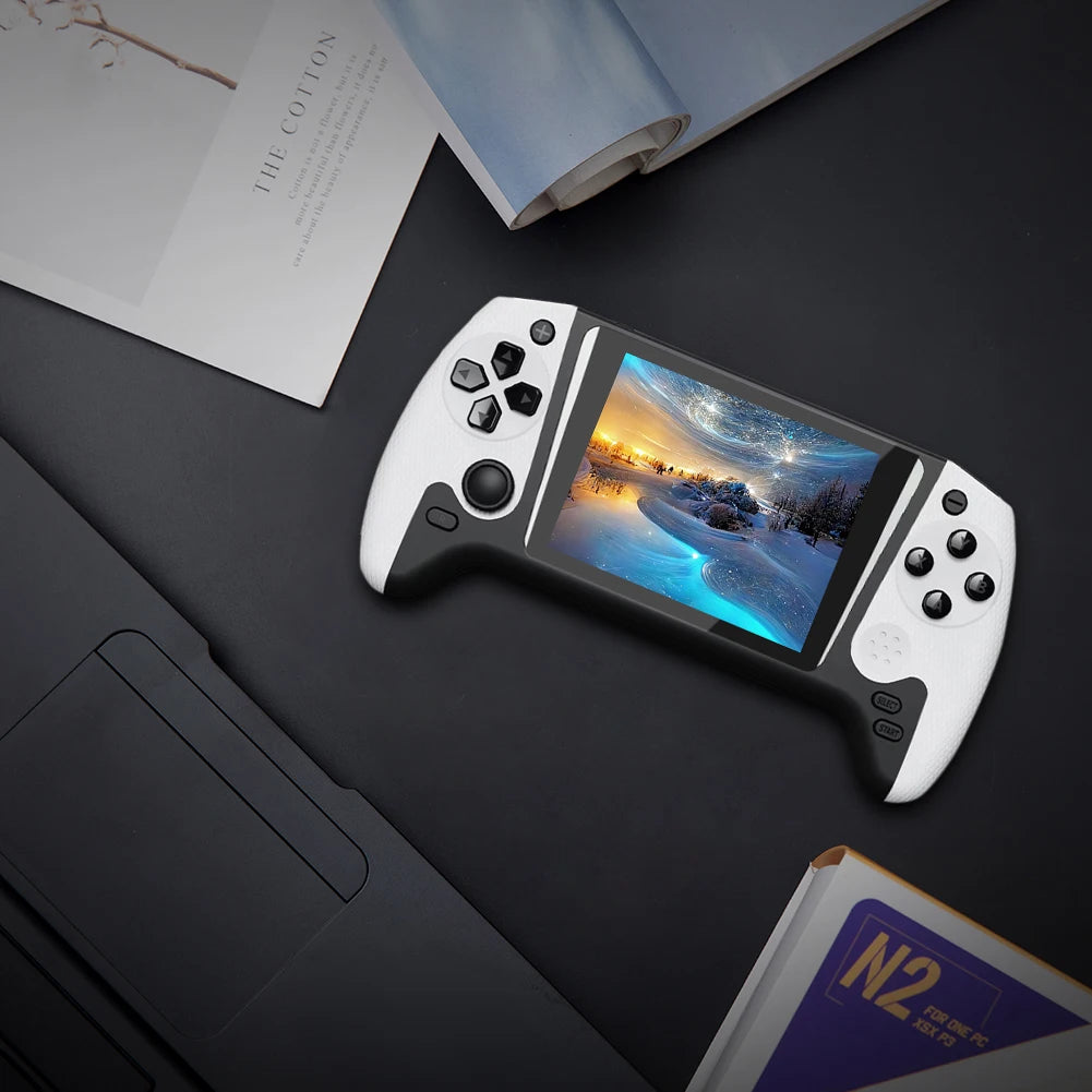 Retro Handheld Game Console 3.5inch LCD Screen Built-in 500 Games Portable Game Console Nostalgic Game Console for Single Player