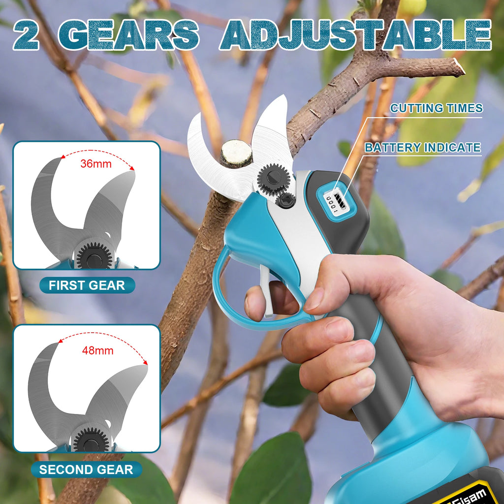 Gisam 4 IN 1 Brushless Telescoping Pole Electric Chainsaw High Branch Scissor Gardening Power Tool For Makita 18V Batter Pins