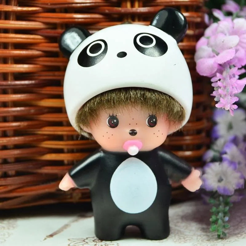 Monchhichi Dolls Cartoon Anime Monchhichi Standing Sitting Multiple Toys Machine Dolls DIY Keyring Decorations Boys Girls Gift