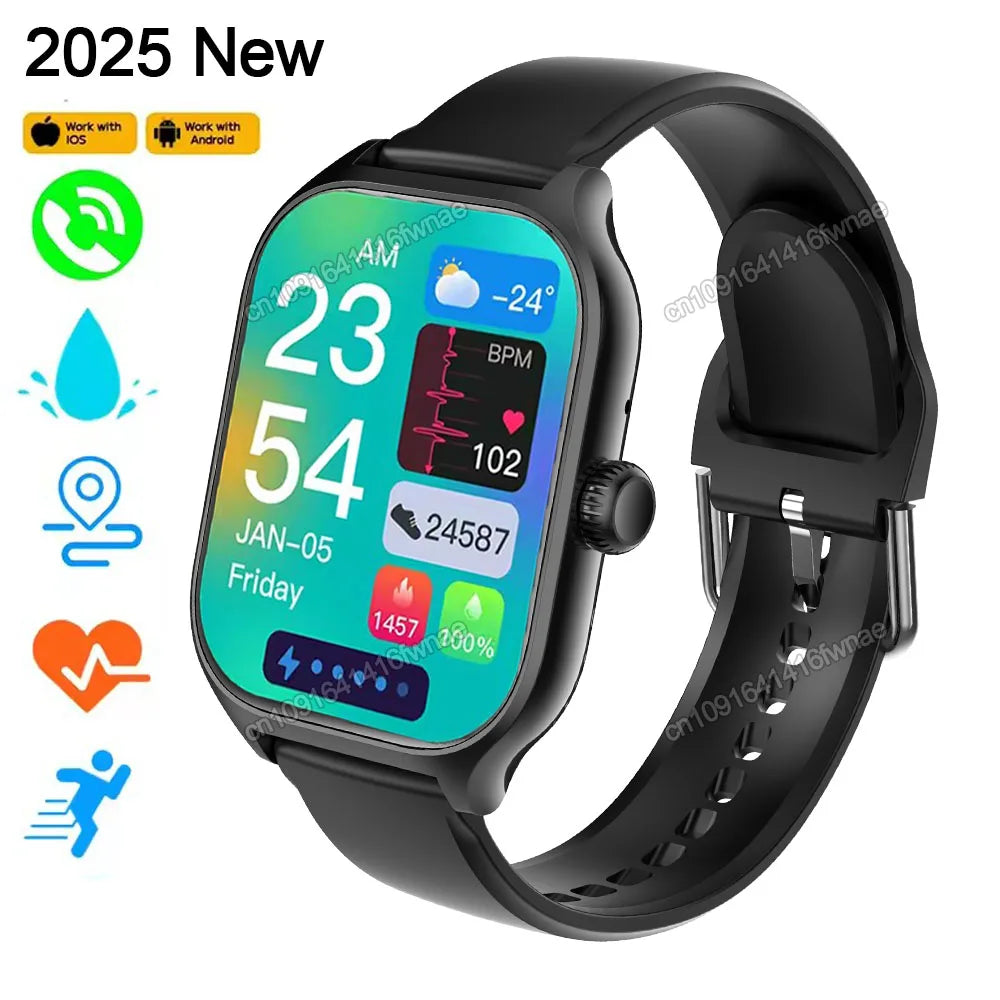 New Smartwatch Global Version GPS Tracker Bluetooth Call Heart Rate Monitor IP68 Waterproof Sports Fitness Smart Watch Men Women
