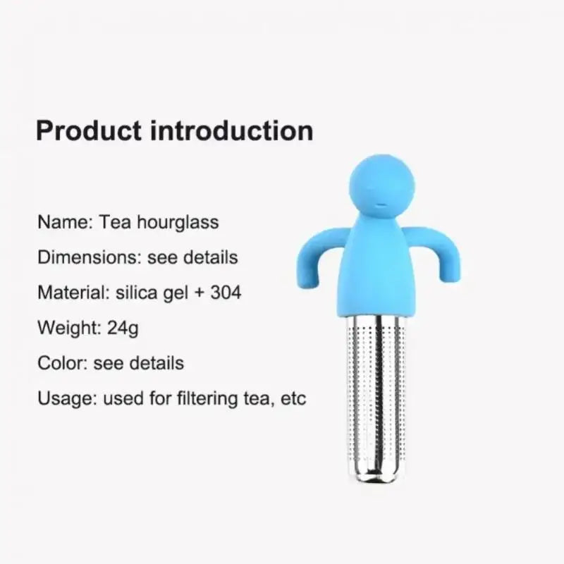 Tea Infuser Kitchen Home Use Reusable Tea Set Accessories Stainless Steel Creative Human-shaped