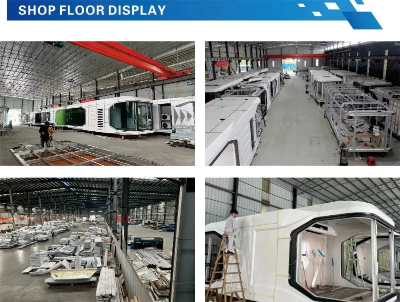 Customized Tiny House Capsule Prefab Modular Luxury Design Panoramic Window Ventilation System Smart Control