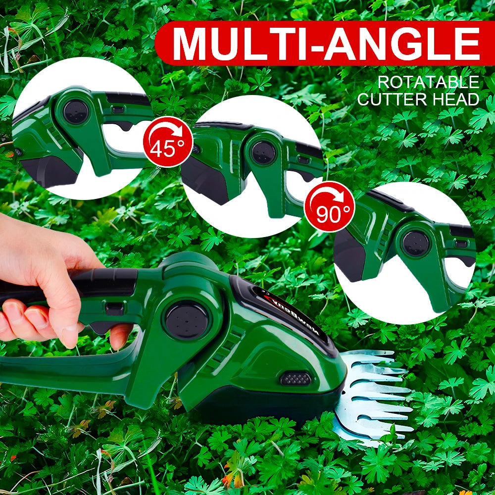 2in1 Electric Hedge Trimmer 20000rpm Household Lawn Mower Garden Scissors Grass Power Tool For Makita 18V Battery Pin