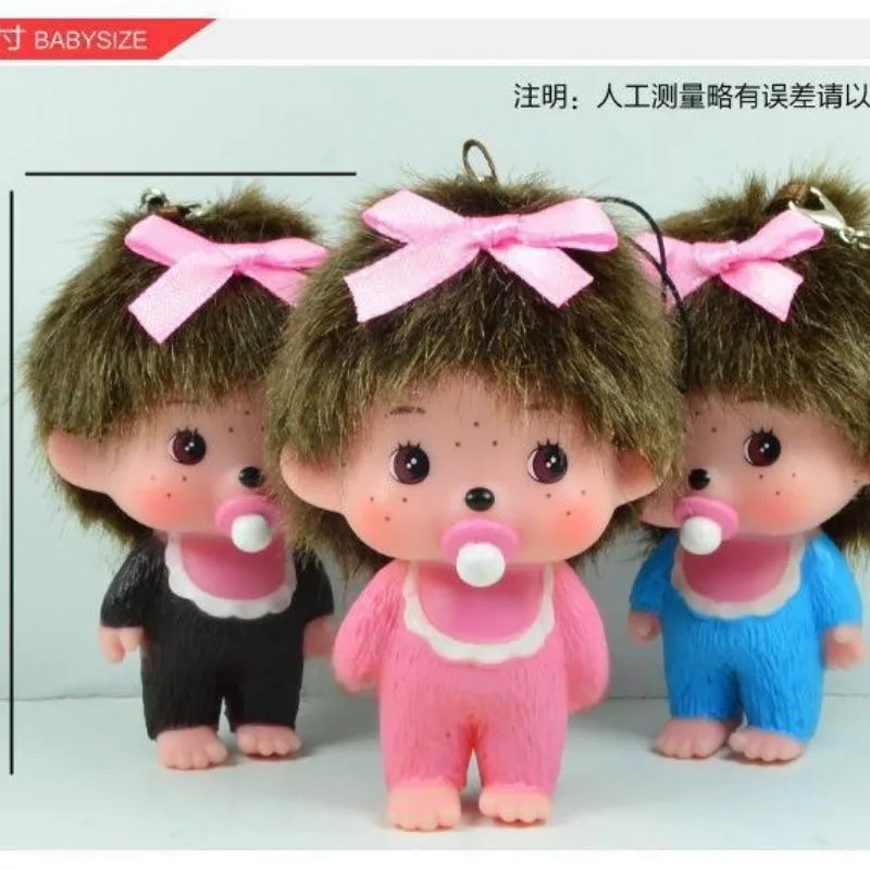 Monchhichi Dolls Cartoon Anime Monchhichi Standing Sitting Multiple Toys Machine Dolls DIY Keyring Decorations Boys Girls Gift