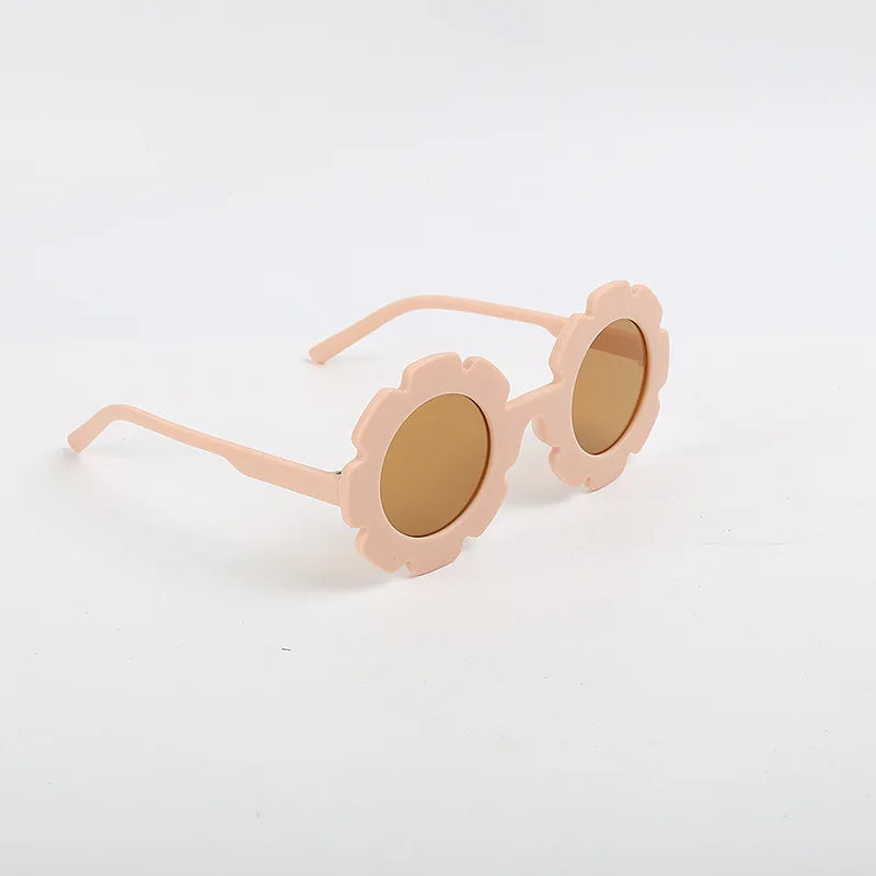 New Cute Multi Color Sunflower Sunglasses For Boys And Girls, UV Resistant Outdoor Style Sunglasses, Children's Glasses