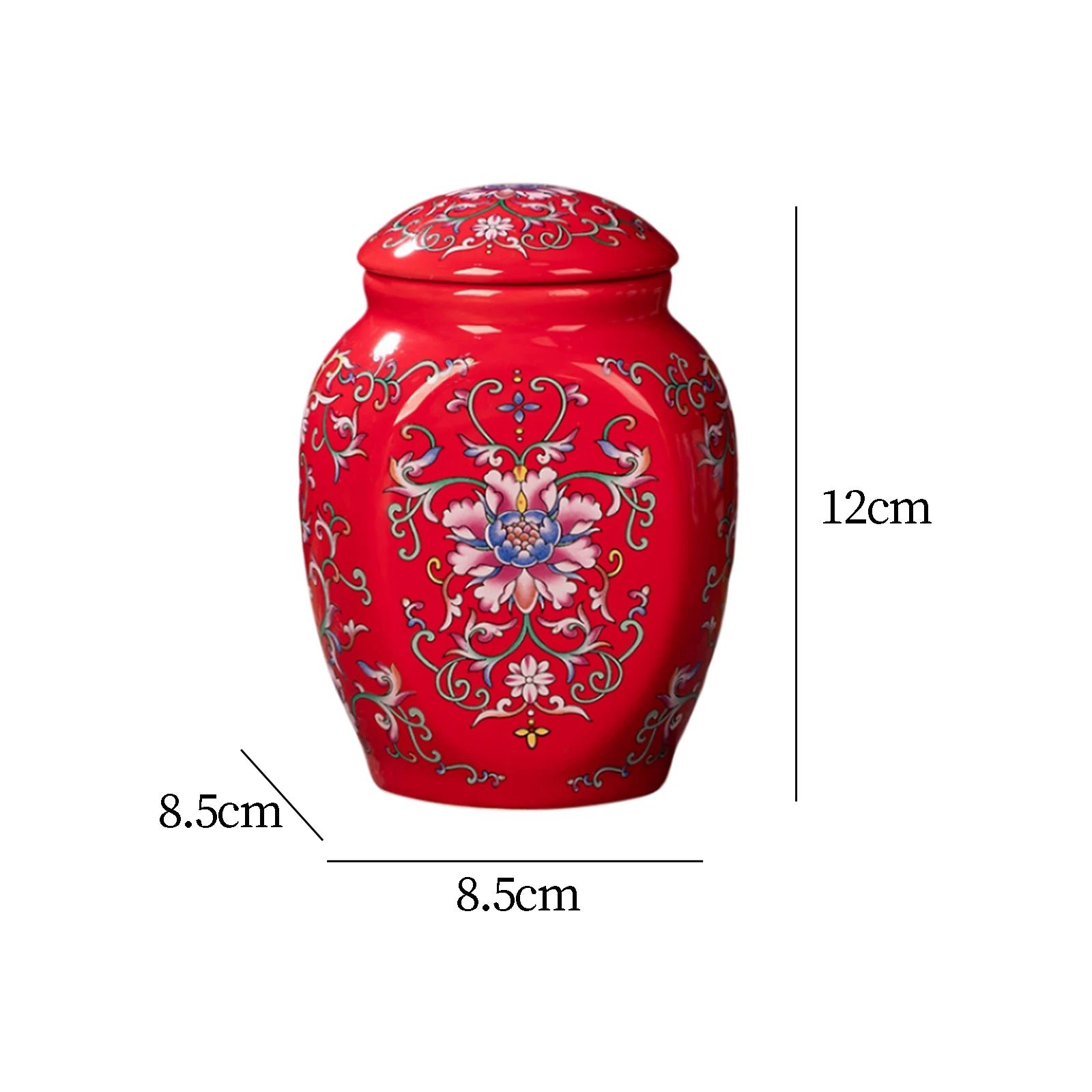 Vintage Bottle Vase Ceramic Ginger Jar with Lid Chinese Classical Decorative Jar Celadon Vase Storage Jars Candy Pots Home Decor