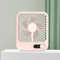 Mini Portable Desk Fan 100 Speed Stepless Variable USB Charging Foldable Handheld Office Strong Wind Digital Display Ultra Quiet