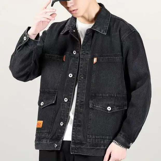 Denim Jackets Man Blazer Cargo Black Jeans Coat for Men Clothing Outwear Fast Delvery Cheap Price Stylish Branded Fashion New In