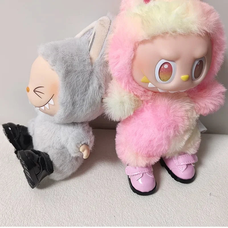 For 15/17cm Labubu Accessories Labubu shoes leather shoes doll shoes Labubu Clothing