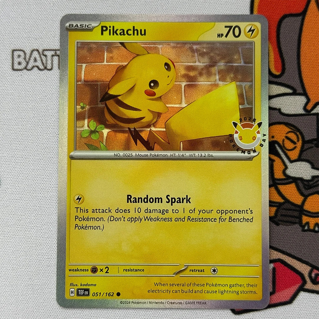 Proxy Card English Pokemon Day 2026 Miscellaneous Cards & Products Pikachu Collectible Card PTCG MCAP Anime Gift
