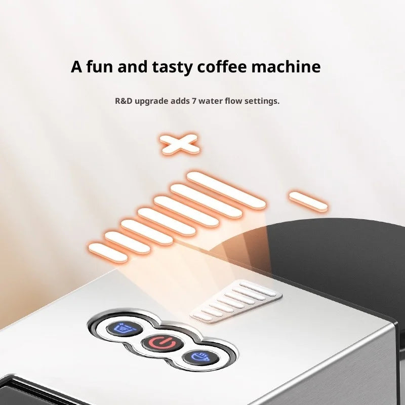 3 in 1 Multifunction Espresso Machine  Nespresso Capsule Coffee Machine Maker for Home Use