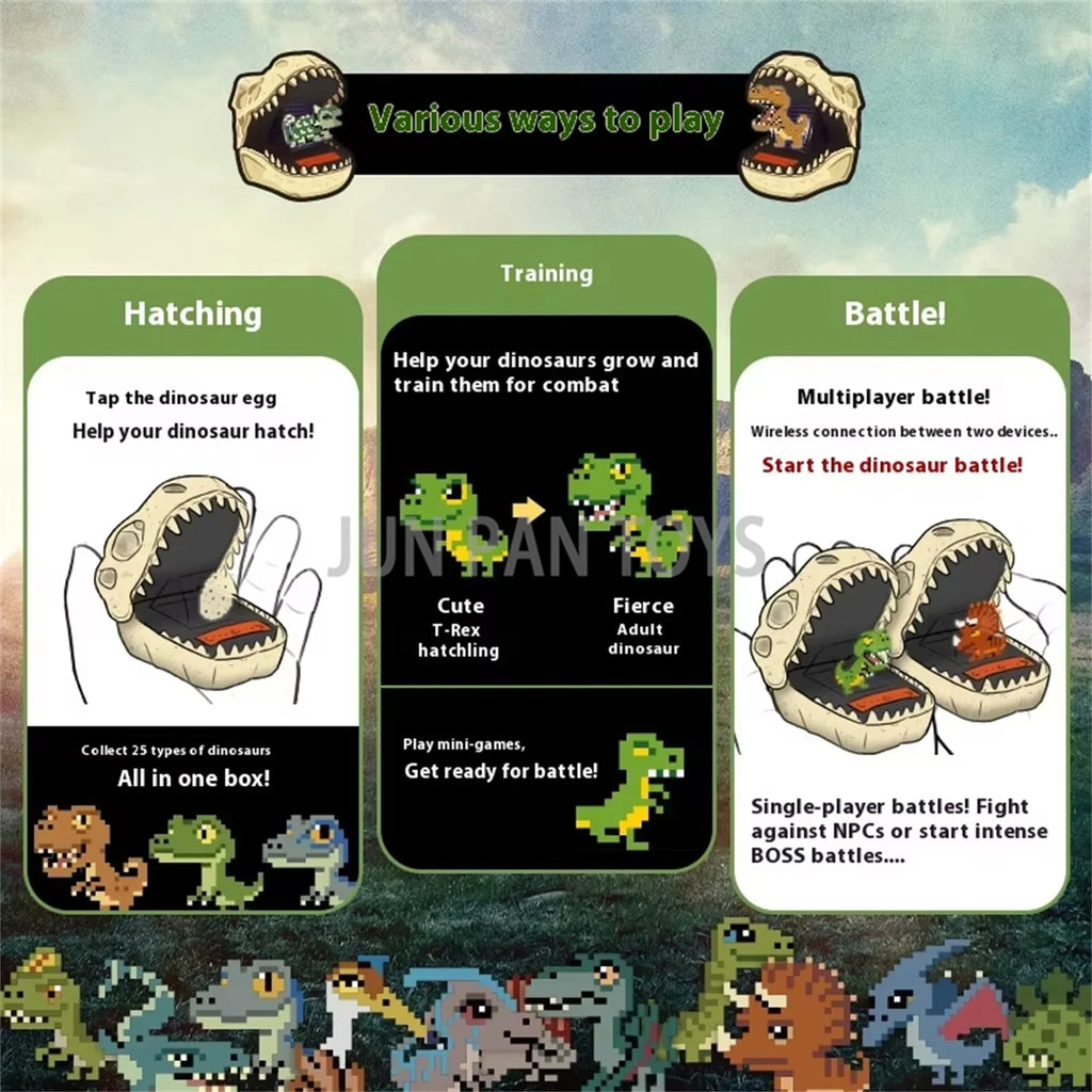 Bitzee Magic Academy and Jurassic World 3D Digital Character Interactive Capsule Game T-rex Model Children Boxed Gift Fun Toy
