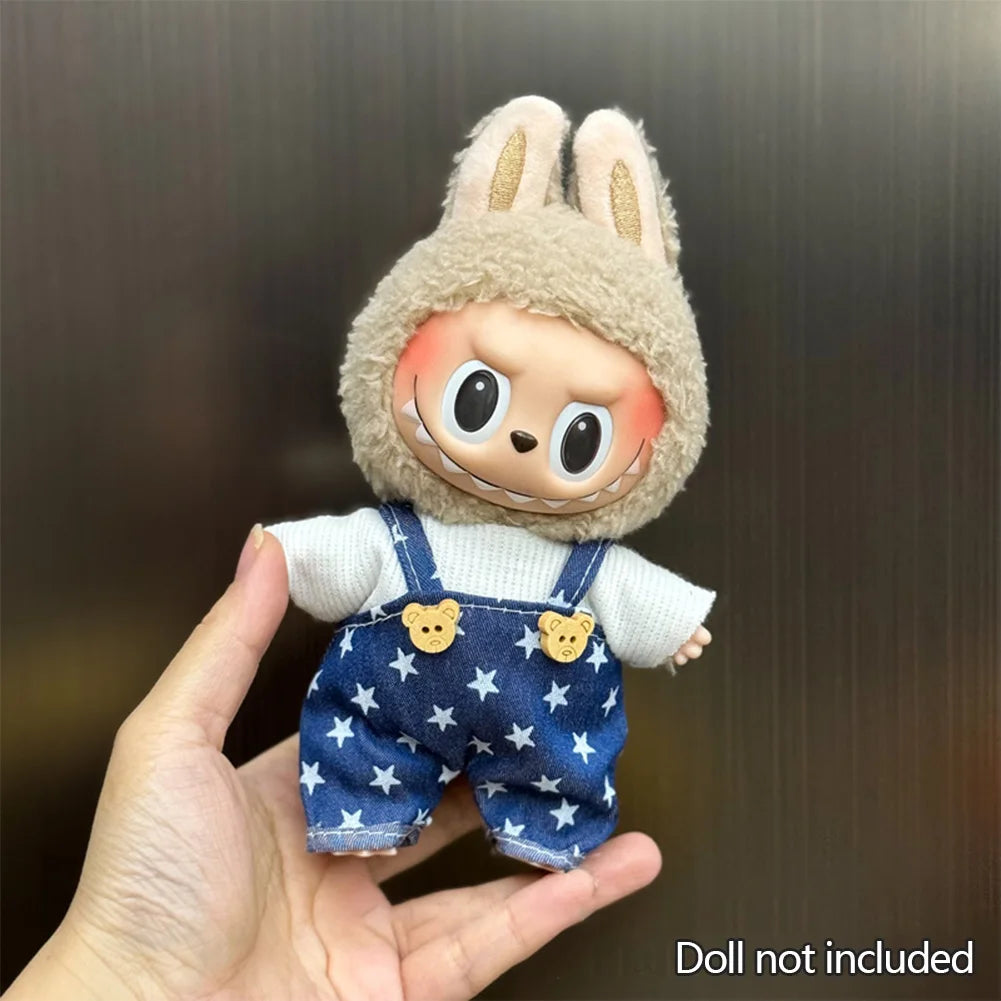 1PC Adorable Labubu Change overalls - Stylish & Comfortable Labubu-Themed Outfit Labubu Ropa Doll Accessories