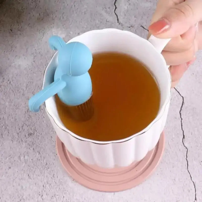 Tea Infuser Kitchen Home Use Reusable Tea Set Accessories Stainless Steel Creative Human-shaped